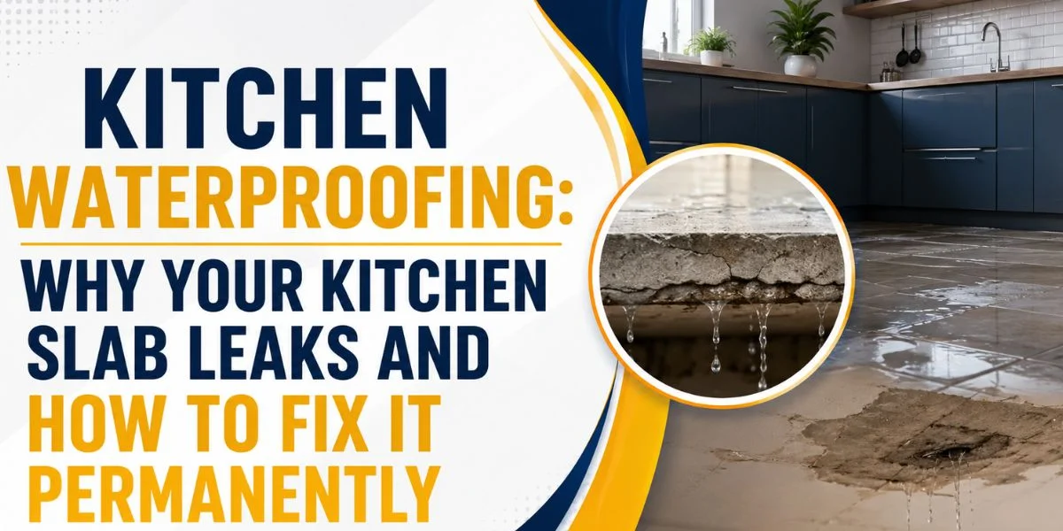 Kitchen Waterproofing: Why Your Kitchen Slab Leaks and How to Fix It Permanently